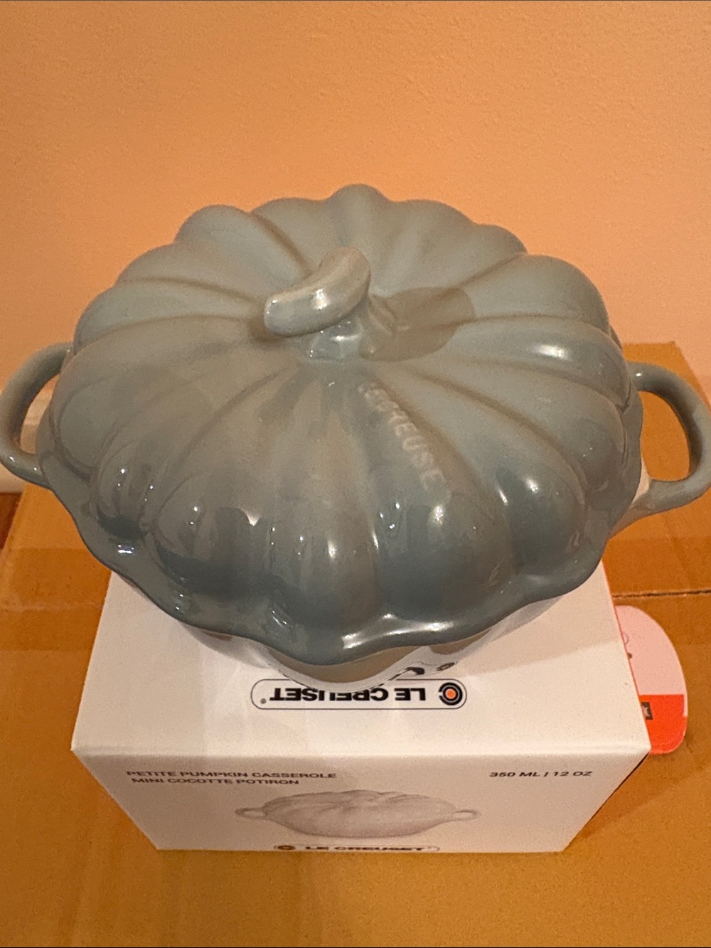 Le Creuset 350ml Mini Cocotte in Sea Salt and White - Picture 4 of 15